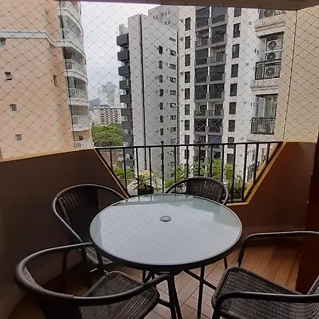 Lindo Flat No Edificio Cosmopolitan, Com Garagem E Piscina Apartment Santos  Exterior photo